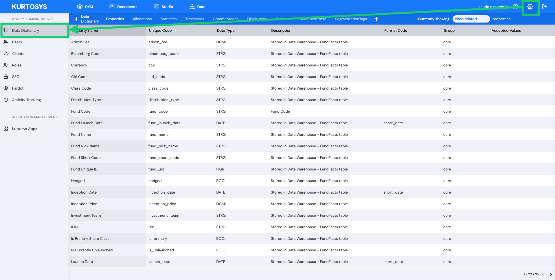 The Data Dictionary Explained Kurtosys Help