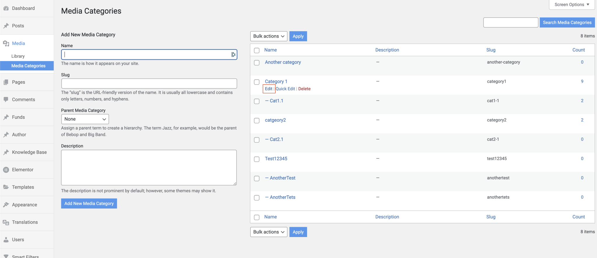 Media Library Organizer Kurtosys Help